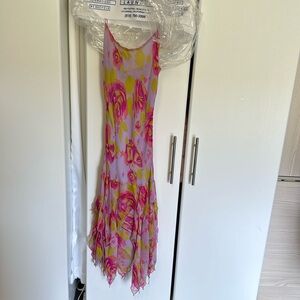 Betsey Johnson floral dress purple/pink